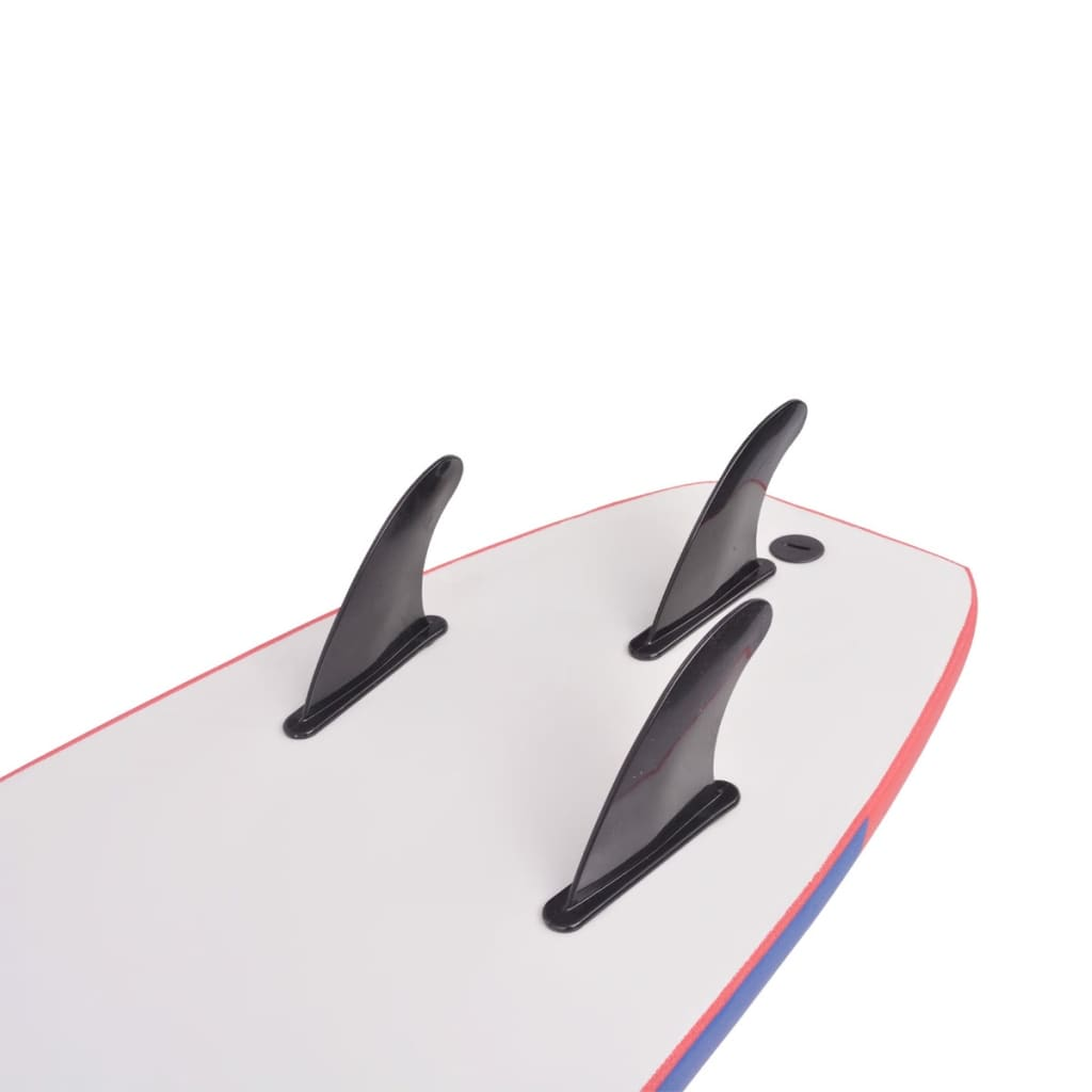 vidaXL Surfboard Blue and Red 66.9"