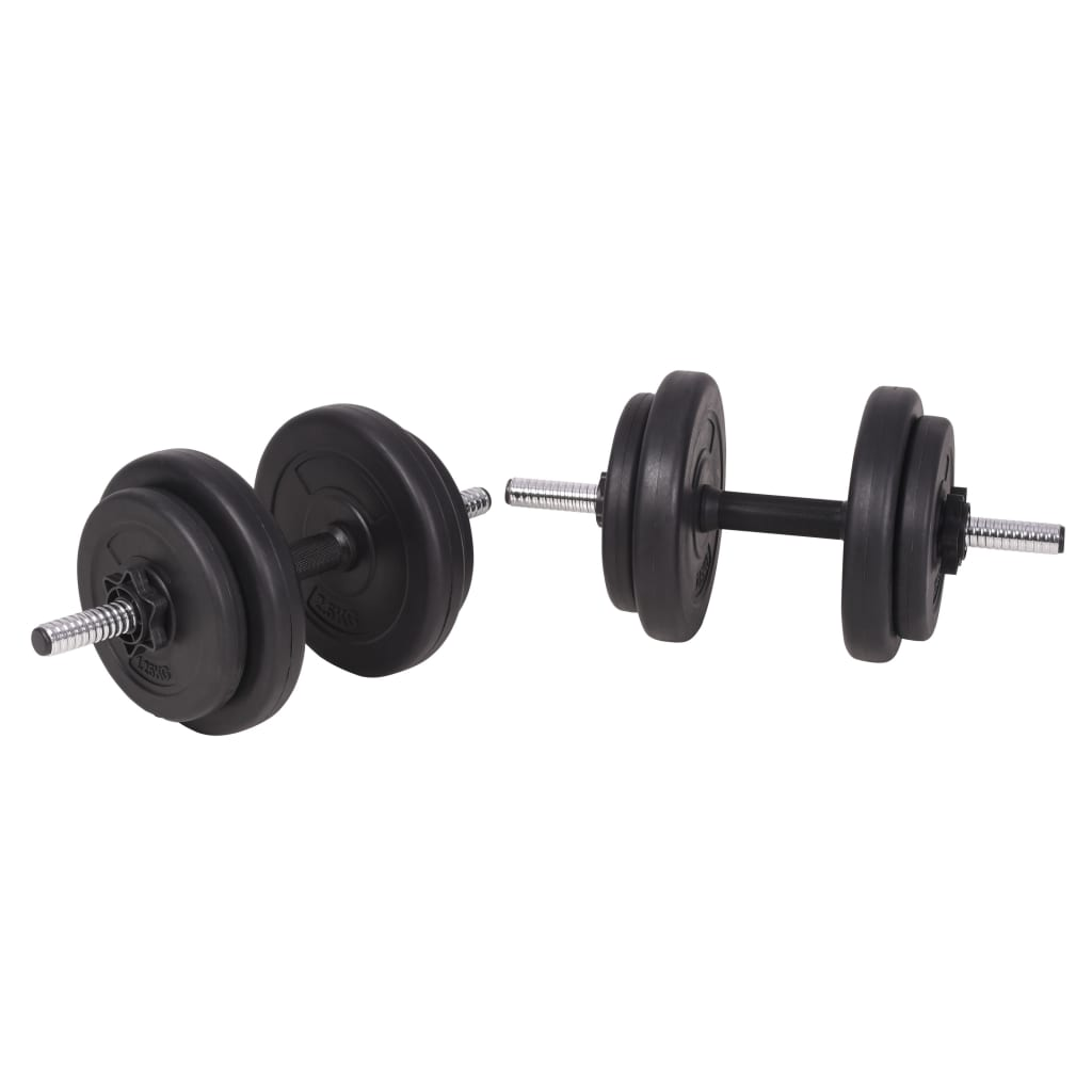 vidaXL Barbell and Dumbbell Set 198.4 lb