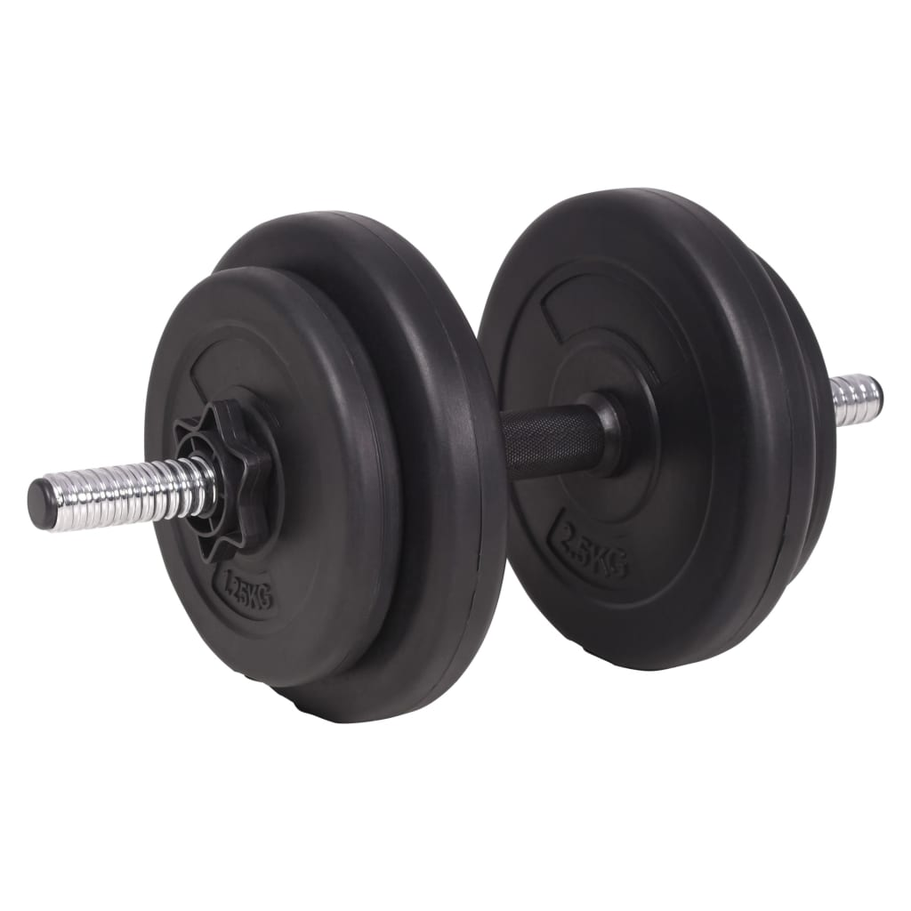 vidaXL Barbell and Dumbbell Set 198.4 lb