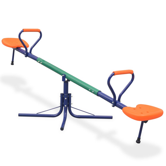 vidaXL 360-Degree Rotating Seesaw Orange