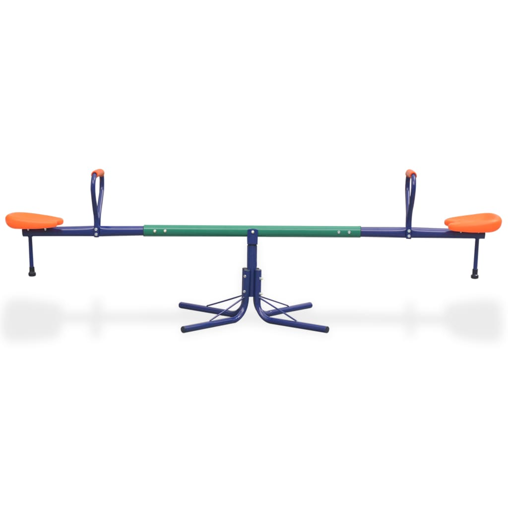 vidaXL 360-Degree Rotating Seesaw Orange