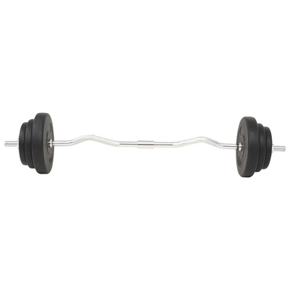 vidaXL Barbell and Dumbbell Set 66.1 lb