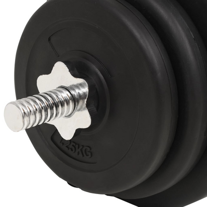 vidaXL Barbell and Dumbbell Set 66.1 lb