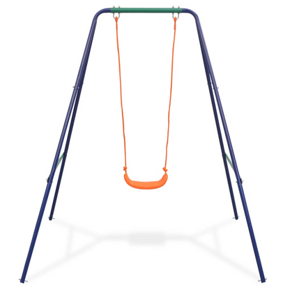 vidaXL 2-in-1 Single Swing and Toddler Swing Orange