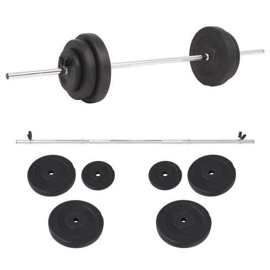 vidaXL Barbell Set 66.1 lb