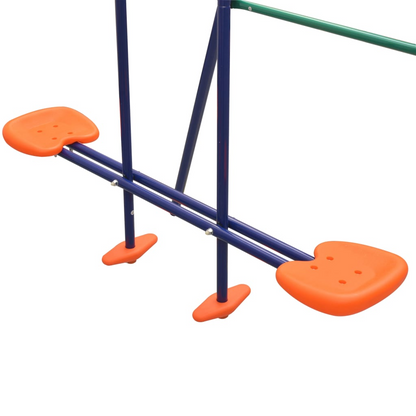 vidaXL Swing Set with 4 Seats Orange