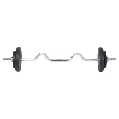 vidaXL Barbell and Dumbbell Set 198.4 lb