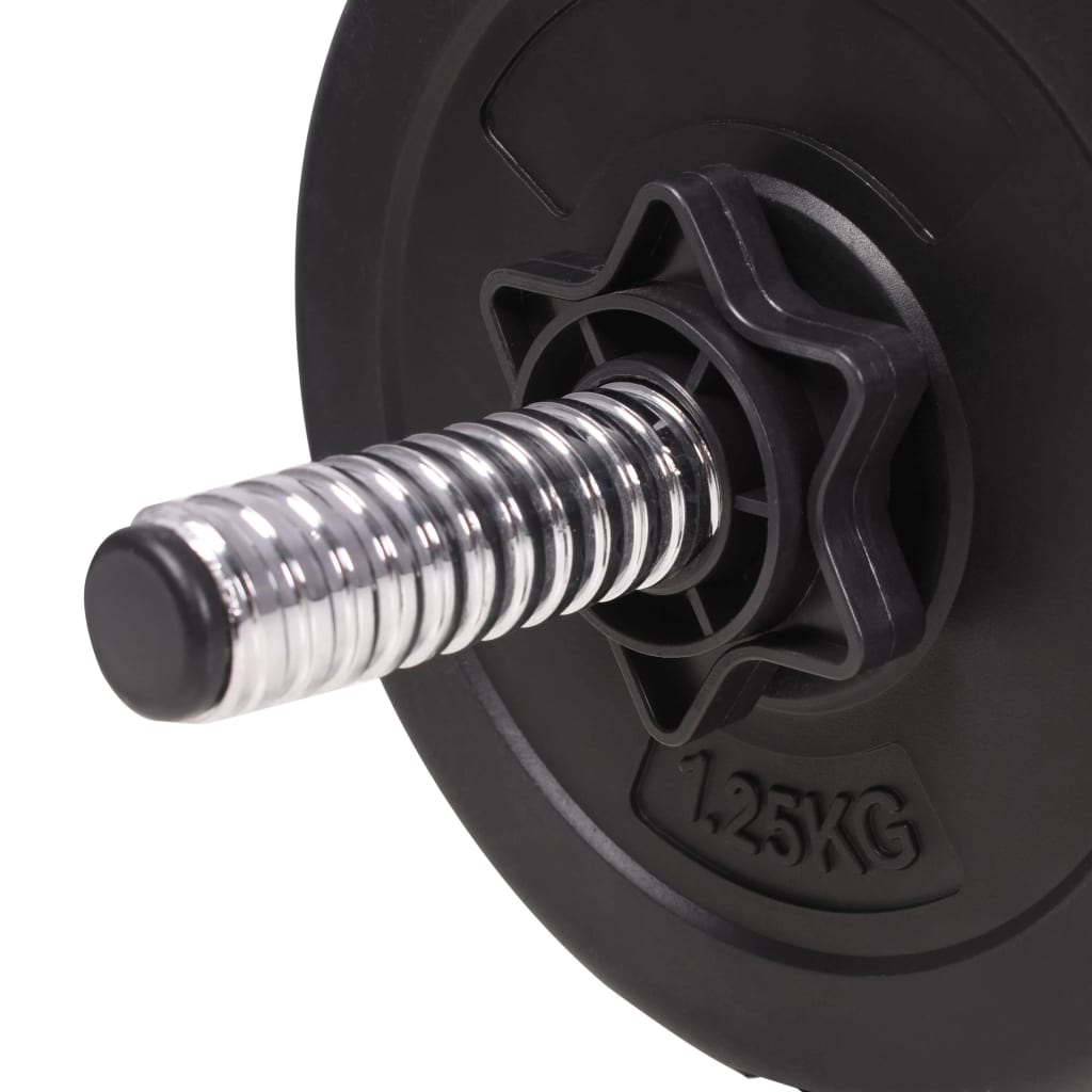 vidaXL Barbell and Dumbbell Set 198.4 lb