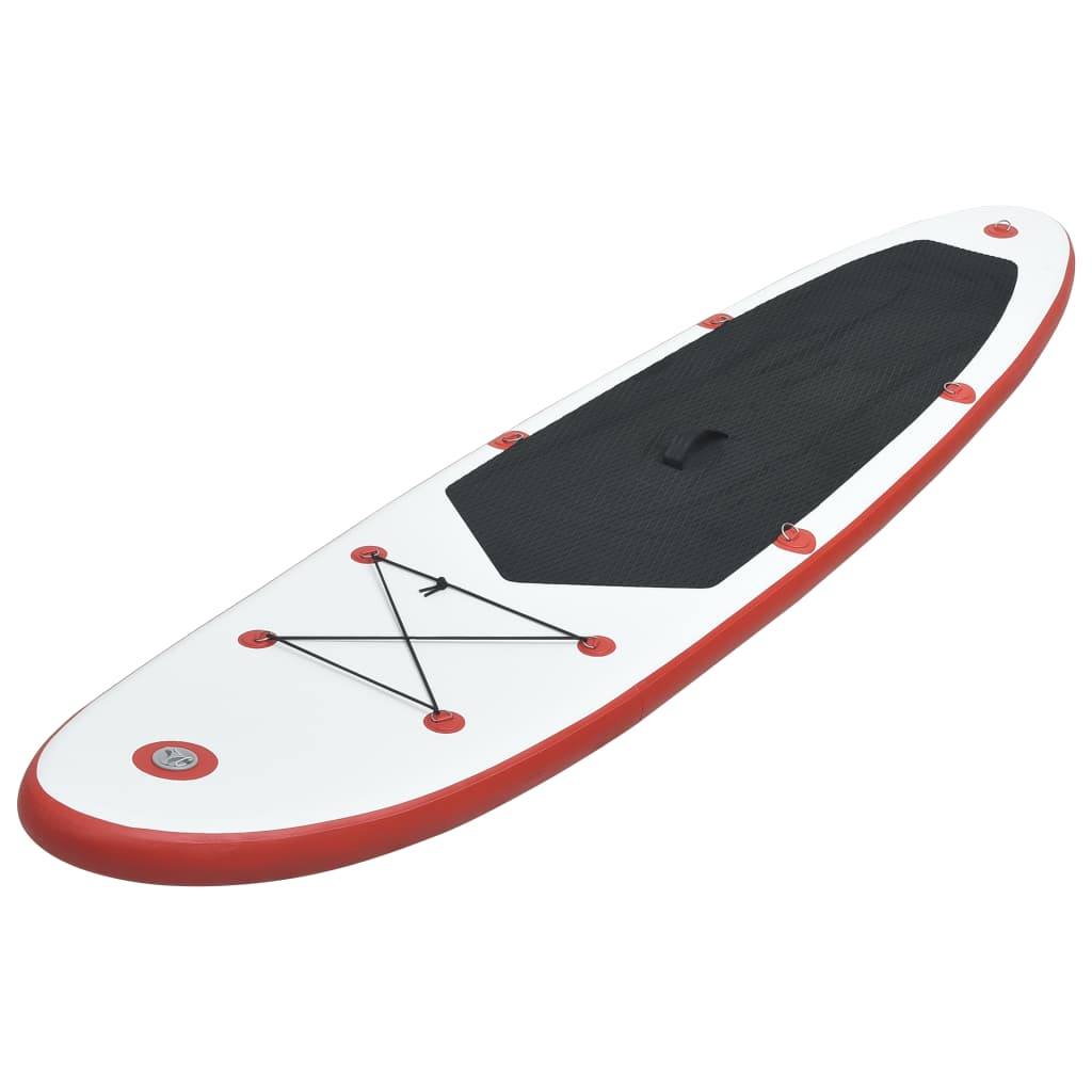 vidaXL Inflatable Stand Up Paddleboard Set Red and White