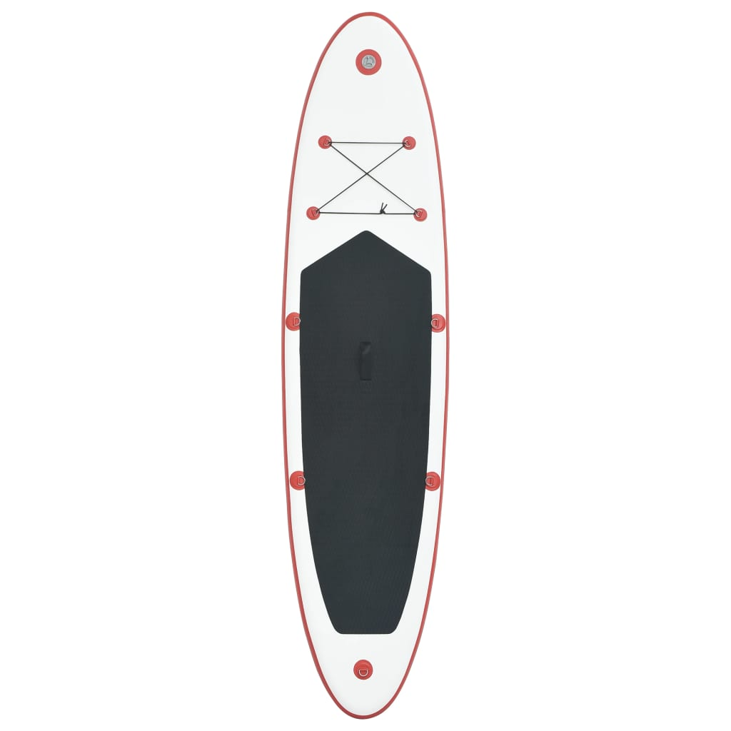 vidaXL Inflatable Stand Up Paddleboard Set Red and White