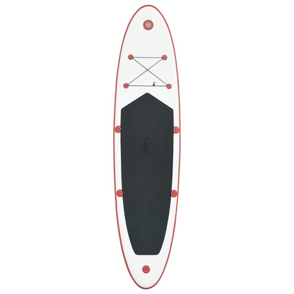 vidaXL Inflatable Stand Up Paddleboard Set Red and White