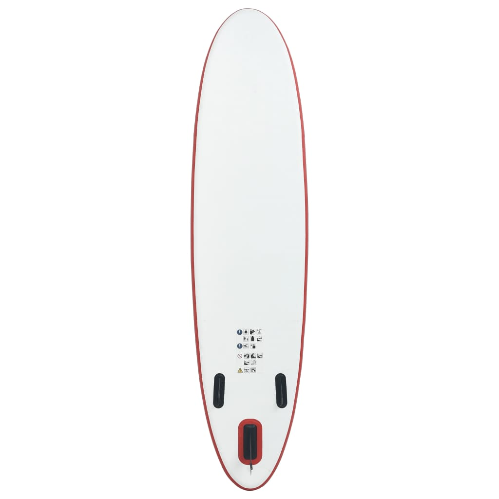 vidaXL Inflatable Stand Up Paddleboard Set Red and White