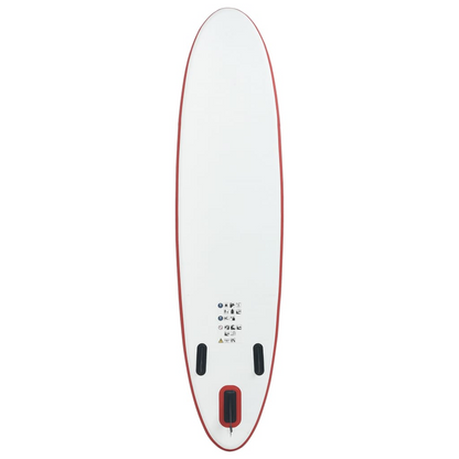 vidaXL Inflatable Stand Up Paddleboard Set Red and White