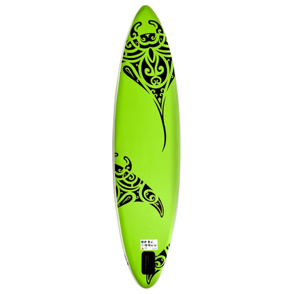 vidaXL Inflatable Stand Up Paddleboard Set 120.1"x29.9"x5.9" Green