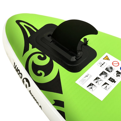 vidaXL Inflatable Stand Up Paddleboard Set 120.1"x29.9"x5.9" Green