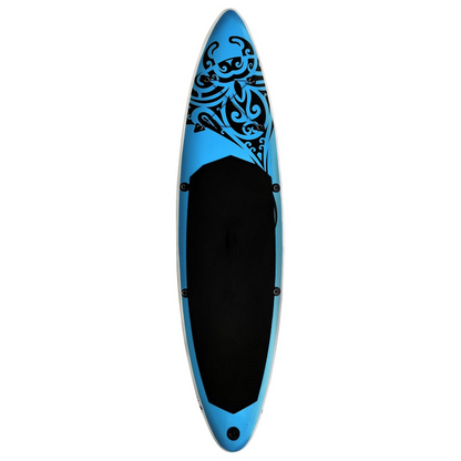 vidaXL Inflatable Stand Up Paddleboard Set 144.1"x29.9"x5.9" Blue