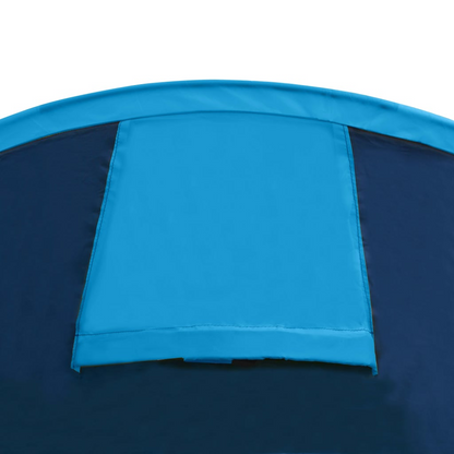 vidaXL Camping Tent 4 Persons Navy Blue/Light Blue