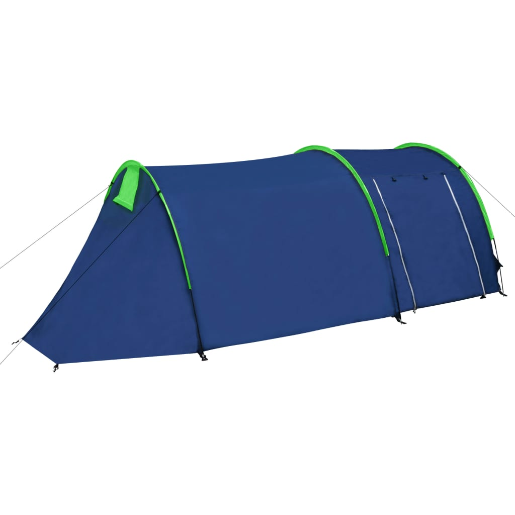 vidaXL Camping Tent 4 Persons Navy Blue/Green