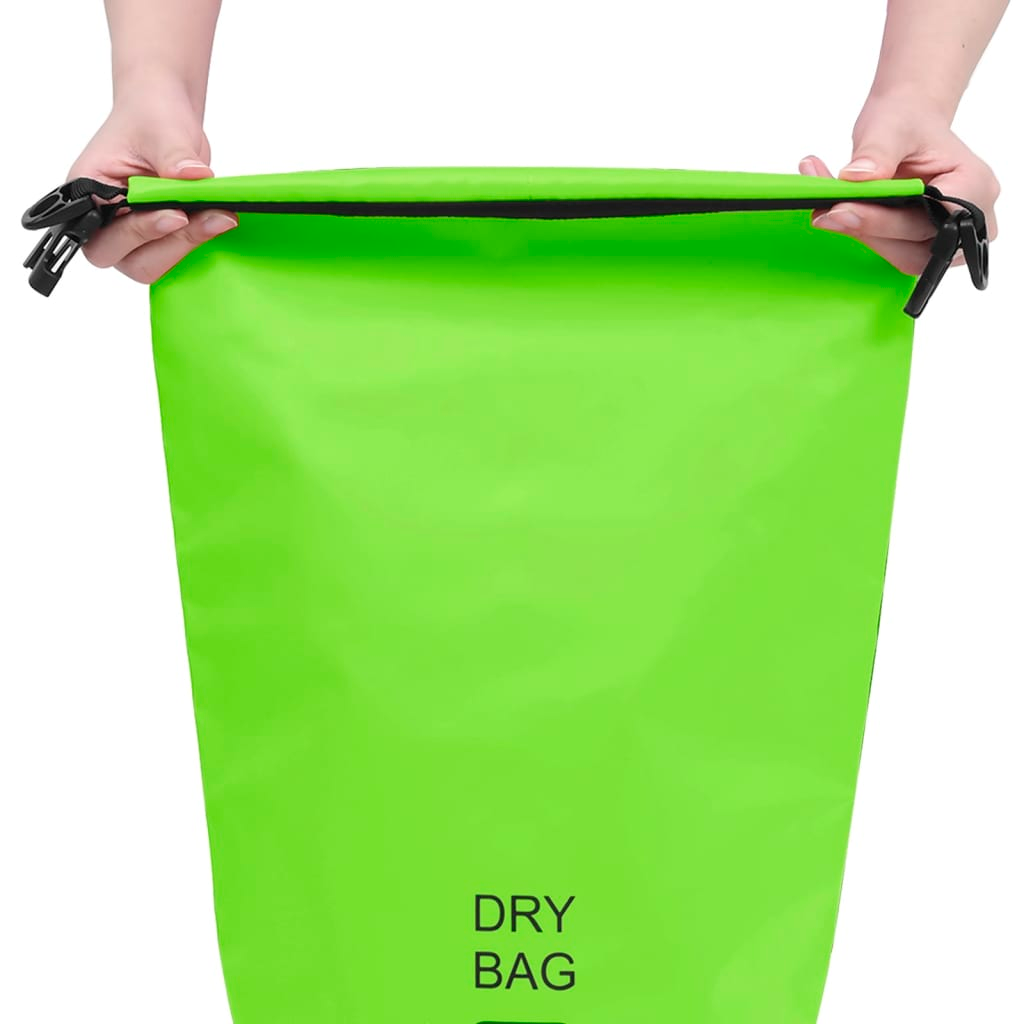 vidaXL Dry Bag Green 2.6 gal PVC