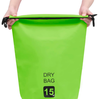 vidaXL Dry Bag Green 4 gal PVC