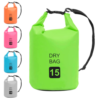 vidaXL Dry Bag Green 4 gal PVC