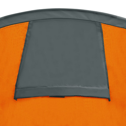 vidaXL Camping Tent 4 Persons Gray and Orange