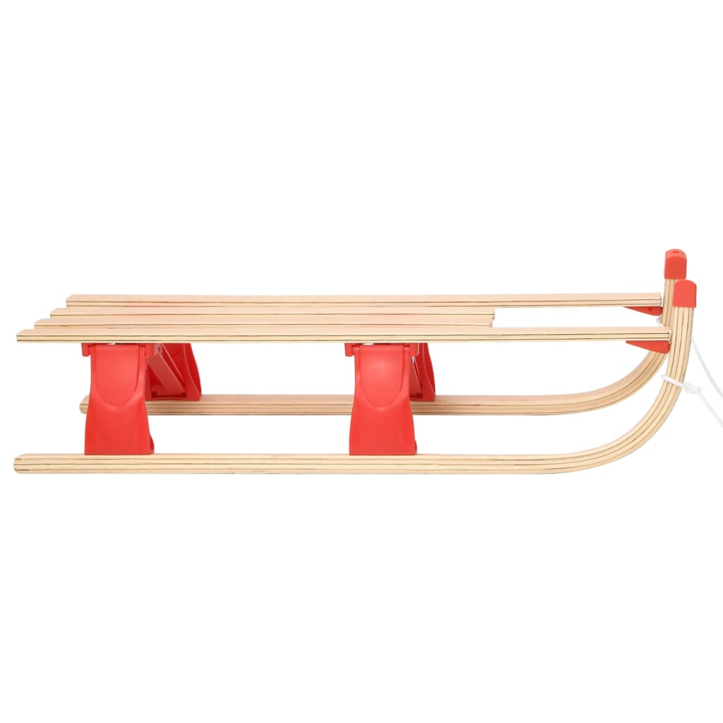 vidaXL Folding Sledge Wood 43.3"