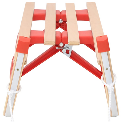 vidaXL Folding Sledge Wood 43.3"