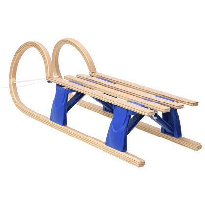 vidaXL Foldable Sledge 43.3" Plywood