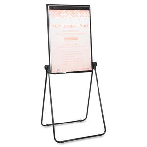 Lorell 2-sided Dry Erase Easel - 36" (3 ft) Width x 24" (2 ft) Height - Melamine Surface - Black Steel Frame - Rectangle - 1 Each