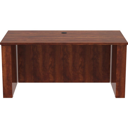 Lorell Essentials 60" Sit-to-Stand Desk Shell - 0.1" Top, 1" Edge, 60" x 29"49" - Finish: Cherry