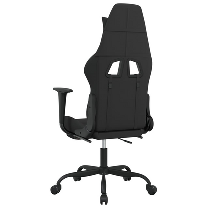 vidaXL Gaming Chair with Footrest Black and Camouflage Fabric