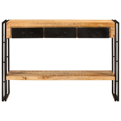 vidaXL Console Table 43.3"x11.8"x29.9" Solid Wood Mango