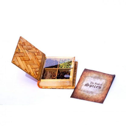 Hancrafted Brown Bamboo Spice Box