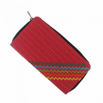 Handmade Red Jute Clutch