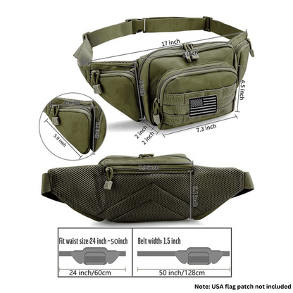 Tactical Waist Bag & MOLLE EDC Pouch For Outdoor Activities