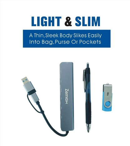 Zemax 7 in 1 USB Extender light & slim