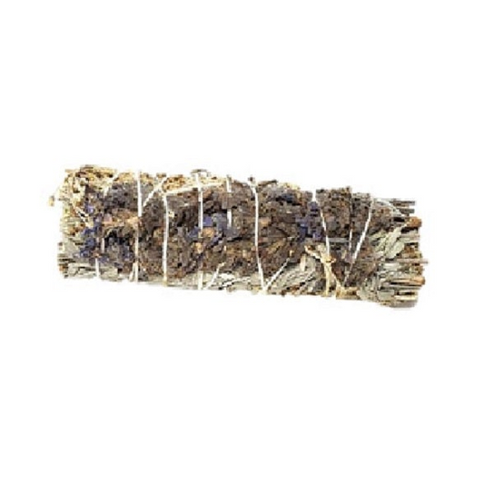 Home fragrance Blue Sage & Lavender Smudge Stick 4" - 1 Bundle