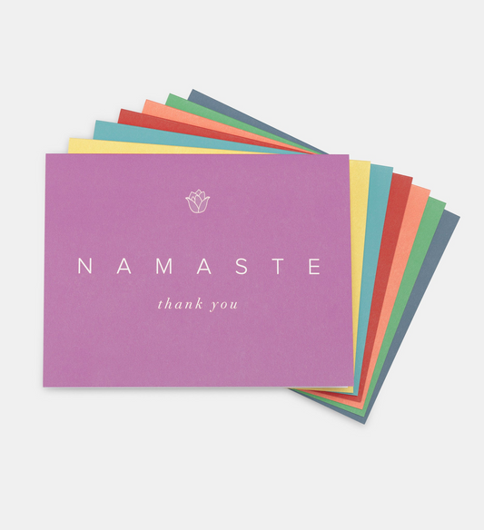 NAMASTE "Thank You" Cards (Set of 7)