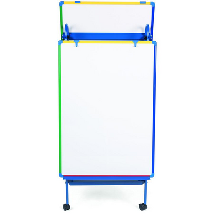 Bi-office Magnetic AdjustableDoublee-sided Easel - White Surface - Rectangle - Assembly Required - 1 Each