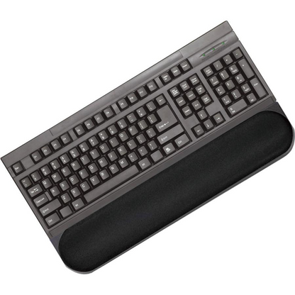 Safco Proline Keyboard Wrist Support - 1.25" x 18" x 3.50" Dimension - Black - 1 Pack