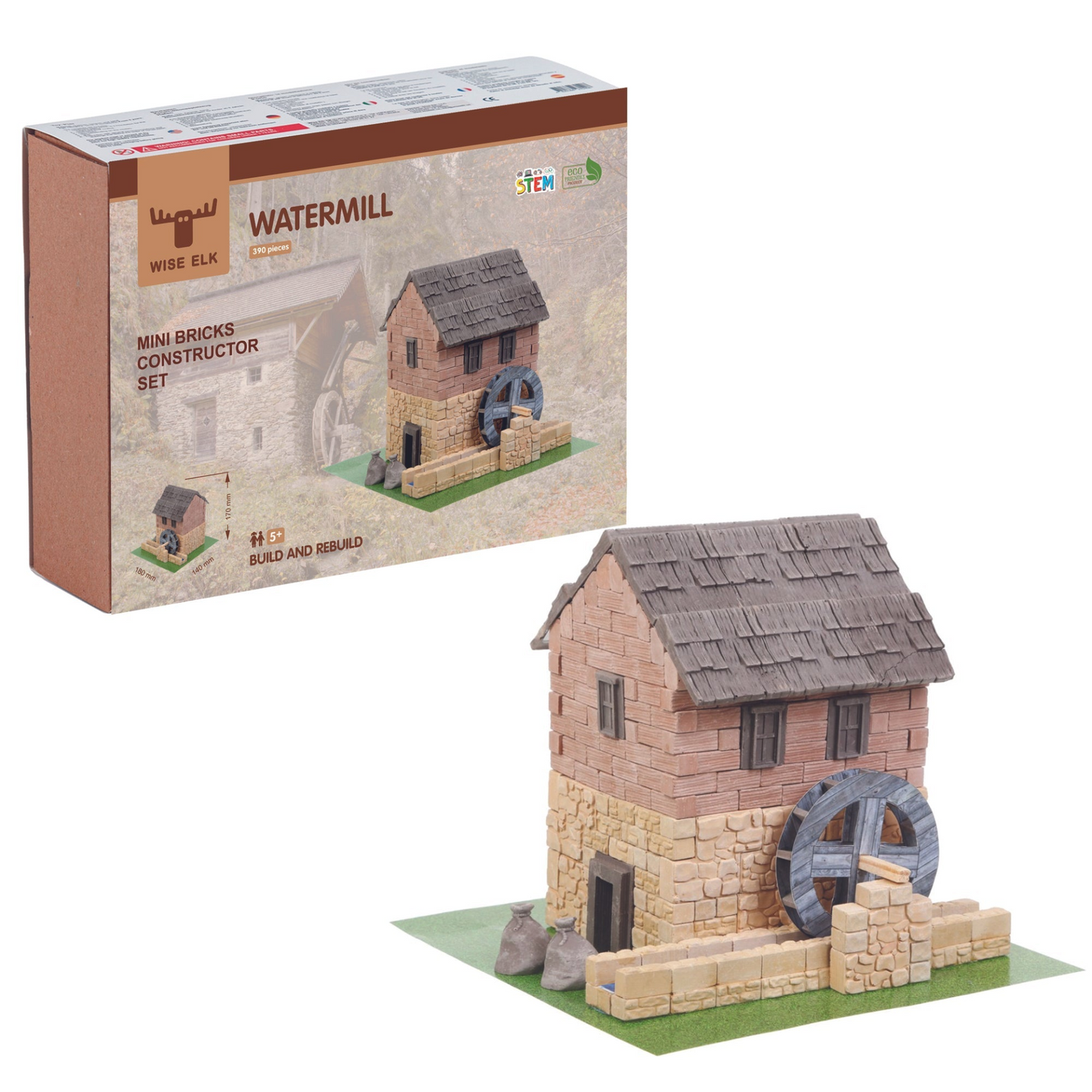 Mini Bricks Construction Set - Watermill