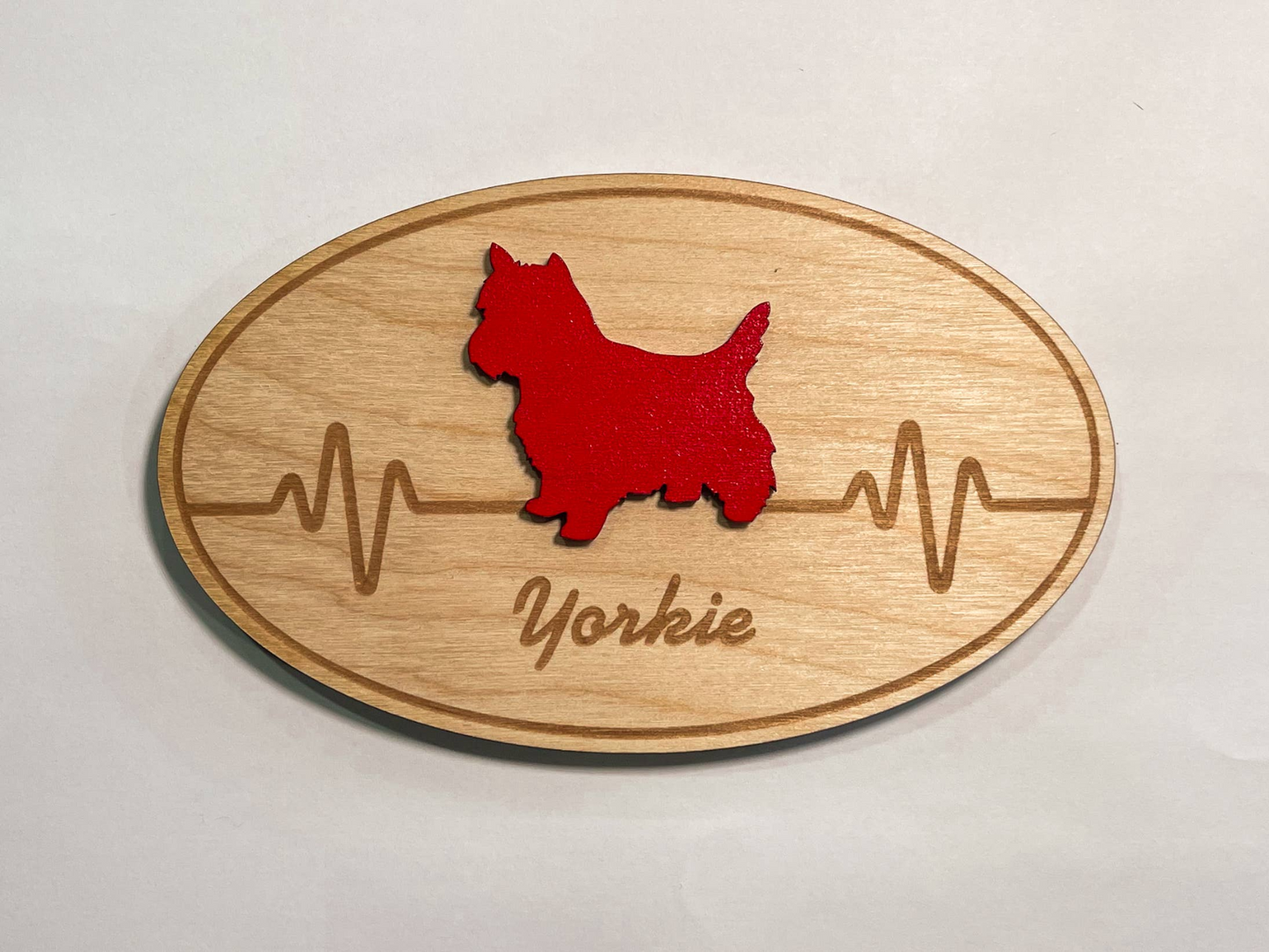 Yorkie 3D Heartbeat Magnet