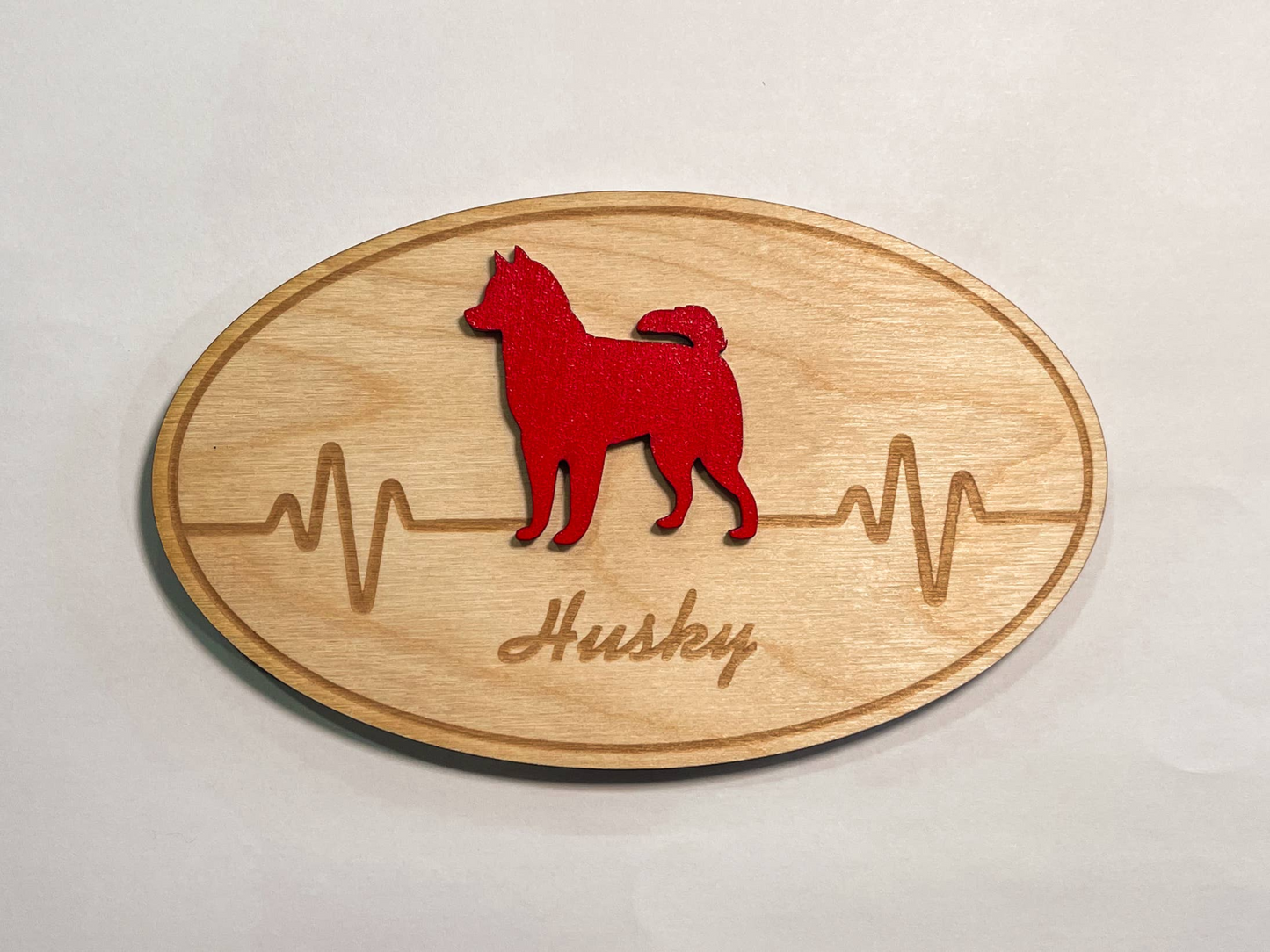 Husky 3D Heartbeat Magnet