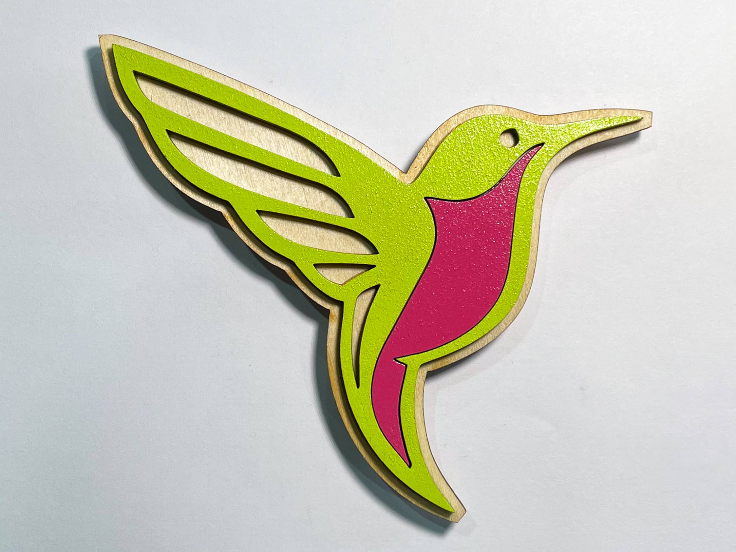 Hummingbird 3D Wood Magnet