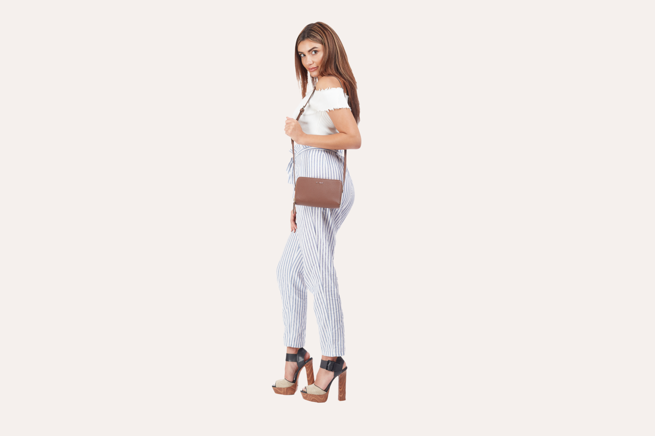 Zip Around Crossbody Pebble