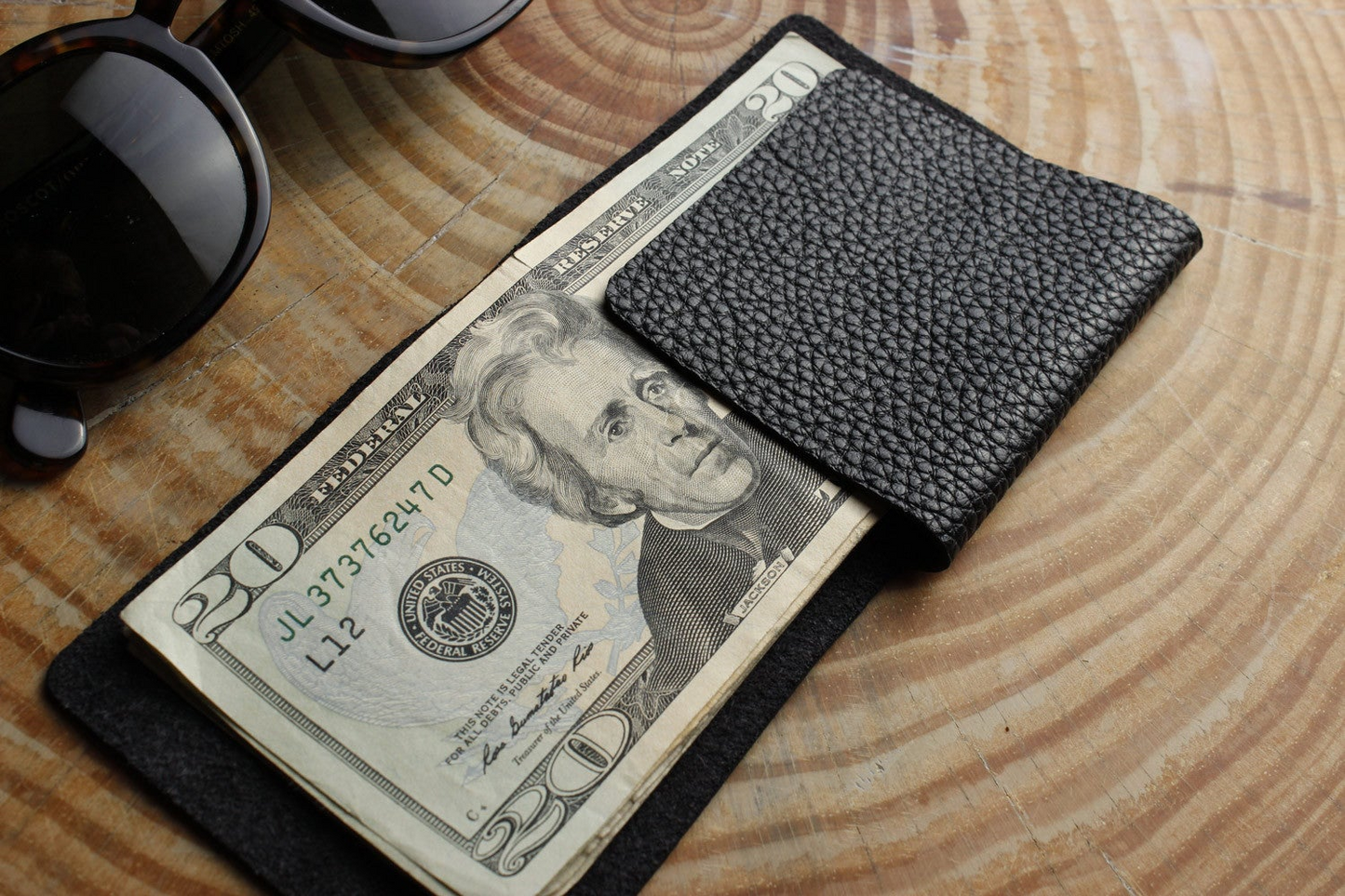 L Shape Minimal Leather Wallet