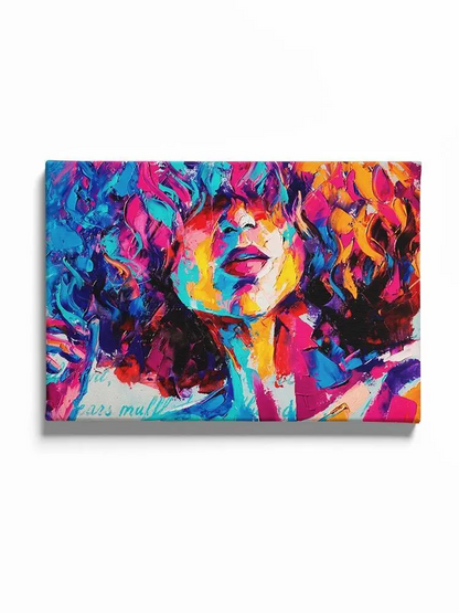 Colorful Oil Woman Canvas -Image by Shutterstock