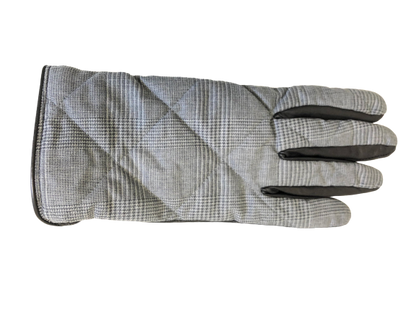 Leather Gloves with Wool Glen Check