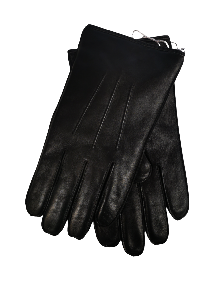 Black Leather Gloves